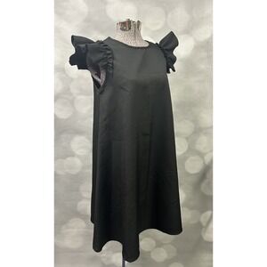 Unbranded Black‎ Dress Oversized Small Bump Friendly